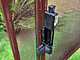 Portillon automatique SECURIPOOL 130cm Marron Chocolat fixations 16mm barriere piscine demontable - Autre vue
