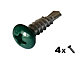 Lot de 4 vis Inox VERTE Poteau Securipool barriere piscine