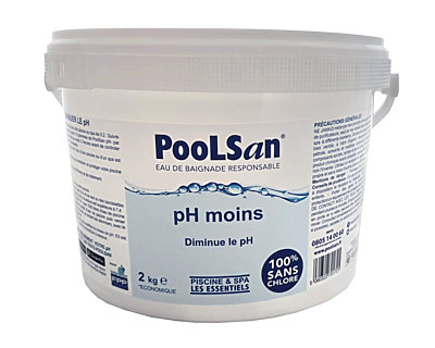 Correcteur de pH moins piscine Poolsan seau 2 kg