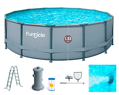 Piscine tubulaire Funsicle ELITE ronde 5.49 x 1.32m
