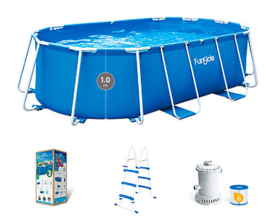 Piscine tubulaire Funsicle ovale 4.24 x 2.50 x 1.00 m