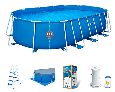 Piscine tubulaire Funsicle ovale 6.10 x 3.66 x 1.22m