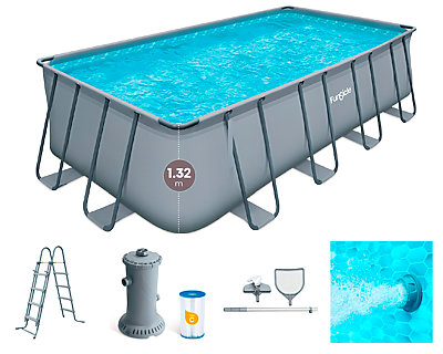 Piscine tubulaire Funsicle ELITE rectangulaire 5.49 x 2.74 x 1.32m