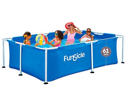 Piscine tubulaire Funsicle rectangulaire 2.13 x 1.52 x 61cm