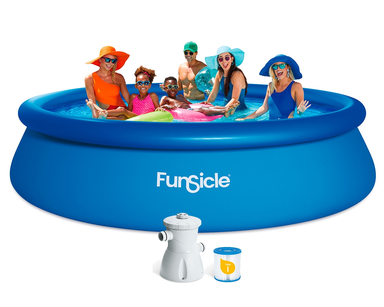 Piscine autoportante Funscile Quick Set ronde 366 x 76cm