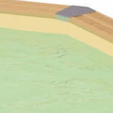 Piscine bois allongee Ubbink URBANPOOL 335x485x120cm Liner Beige - Piscine bois Nortland Ubbink URBANPOOL Complète et prête à nager