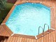 Piscine bois allongee Ubbink URBANPOOL 400x670x130cm Liner Gris - Autre vue