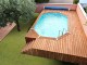 Piscine bois allongee Ubbink URBANPOOL 400x670x130cm Liner Gris - Autre vue
