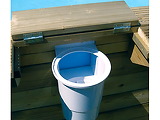 Piscine bois Ubbink Sunwater All in ONE Ø410x120cm liner Bleu filtration a sable - Autre vue
