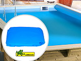 Liner piscine Ubbink Azura rectangulaire 200x400x126cm 75/100eme Bleu