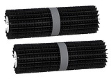 Kit 2 Rouleaux PVC noirs pour chenille Robotclean 3 Plus Ubbink