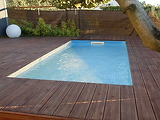 Kit piscine hors-sol bois Ubbink Azura rectangulaire 200x400x126cm liner bleu 75/100eme - Autre vue