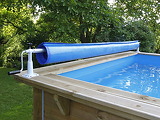 Bache a bulles Ubbink bordee pour piscine 300x400cm epaisseur 400 microns bleu - Autre vue