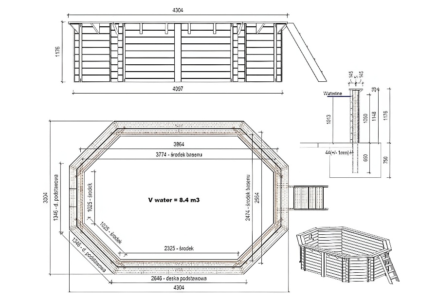 Le kit Altanka NEMO 4,3 x 3 m comprend :