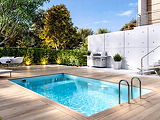 Piscine bois Altanka AQUA rectangulaire 4,65 x 2,85m H 1,24m liner bleu, sans dalle beton - Autre vue