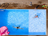 Piscine bois Altanka AQUA rectangulaire avec plage 4,65 x 2,85m H 1,24m liner bleu, sans dalle beton - Autre vue