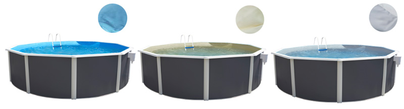 Le kit TOI MAGNUM COMPACT ANTHRACITE Ø350x132cm comprend :