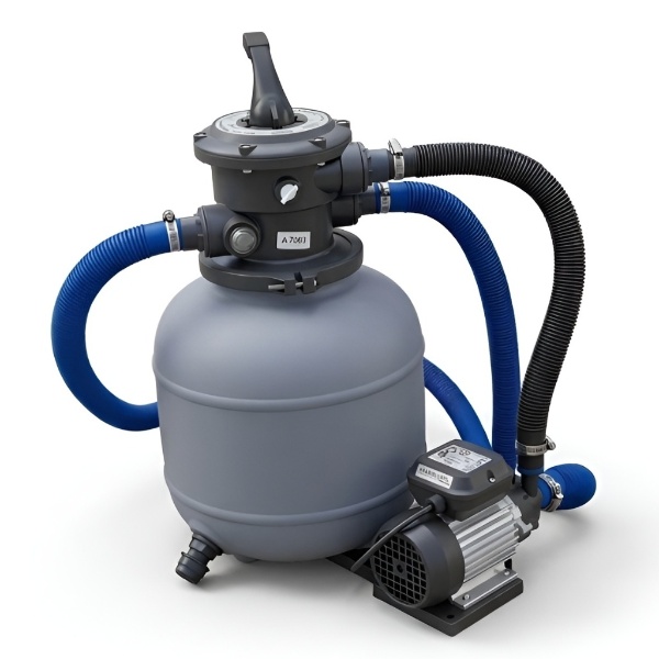 Filtration 3,6m³/h complète : eau cristalline avec kit skimmer et pompe inclus