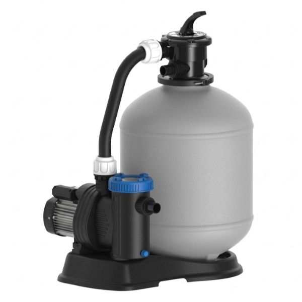 Contenu du kit TOI MAGNUM : filtration 6 m³/h, liner sable, échelle et accessoires