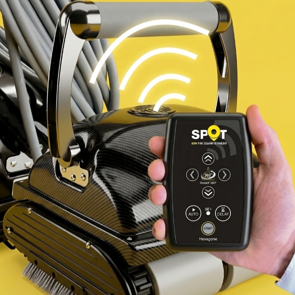 Double filtration Dual Clean et brosses PVC/PVA du SPOT 50