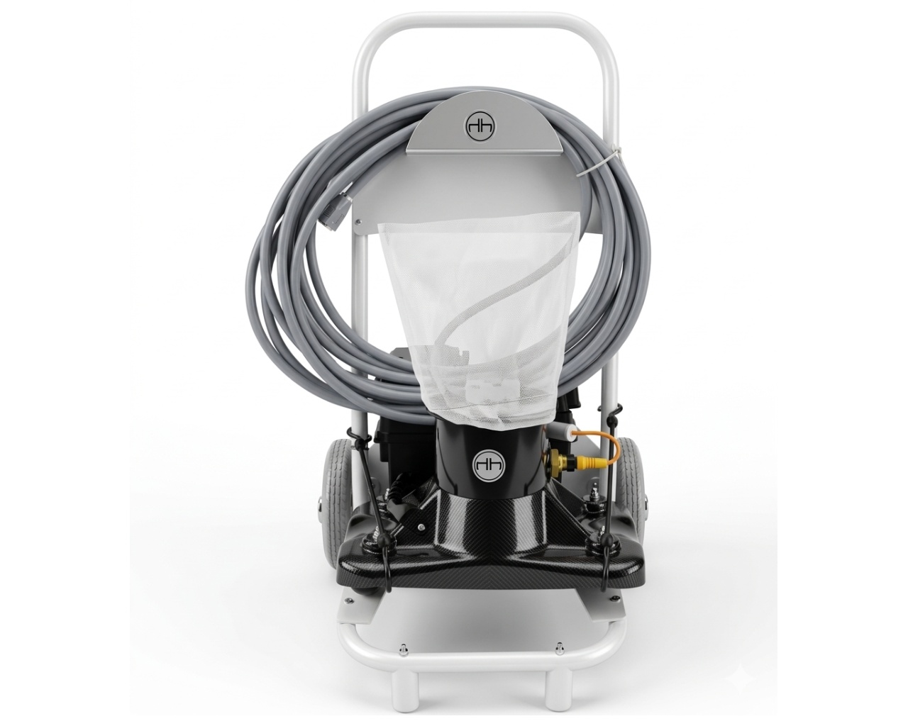 Robot balai aspirateur piscine Hexagone Quick Vac Classic sans fil avec chariot