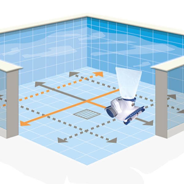 Navigation Metro NAV et pilotage du robot aspirateur piscine collectivité