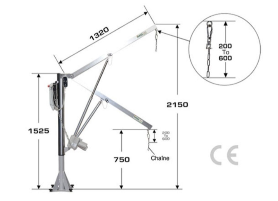L'ascenseur aquatique Hexagone Unifix motorisé hamac sur platine comprend :