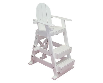 Chaise maître-nageur Hexagone Hexa Chair 1 marche polypropylène 74 x 84 x 140 cm blanc