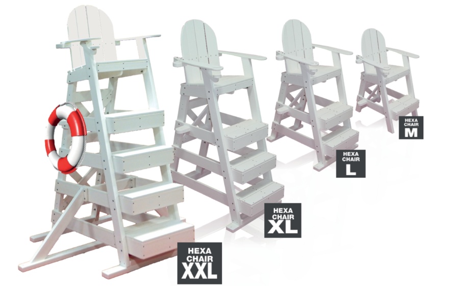 Dimensions, poids et garantie Hexagone de la Hexa Chair 3 marches