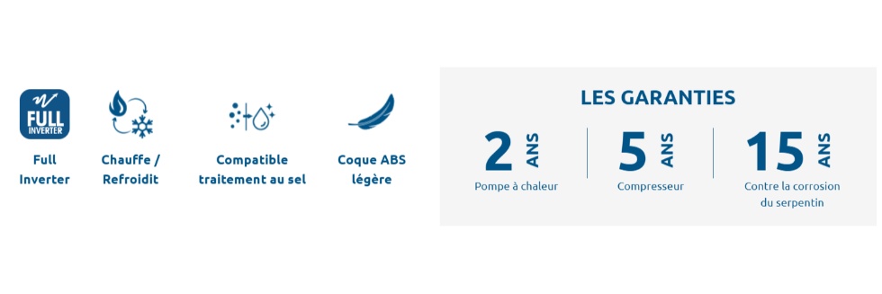 Garanties Poolex et contenu de livraison de la Silverline Fi 150 triphasée