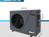 Pompe a chaleur piscine Poolex Silverline Fi 200 Full Inverter triphase 19,2 kW reversible - Autre vue