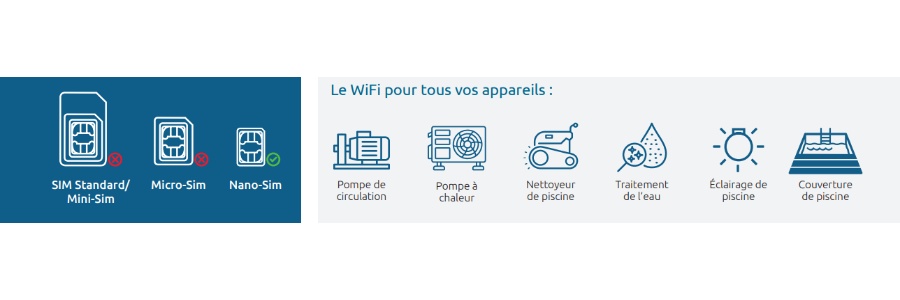 Le pack Poolex Wifi-Link comprend :