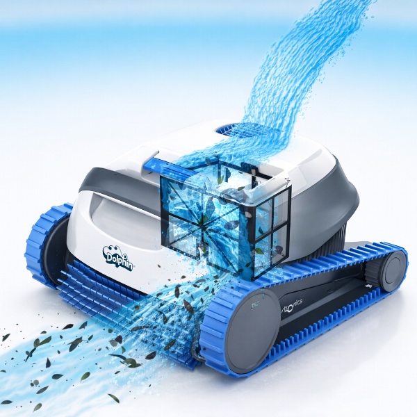 Dolphin S100 : nettoyage fond et parois en 2 heures pour piscines jusqu'à 10 m