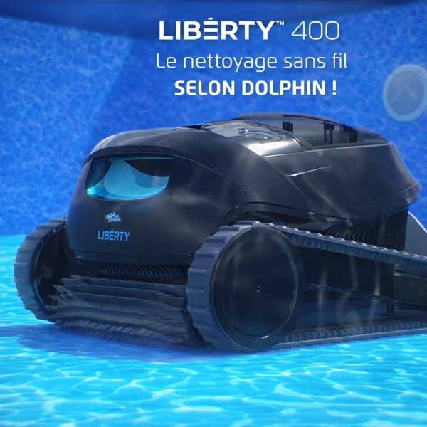 Dolphin LIBERTY 400 : nettoyage sans fil du fond, des parois et de la ligne d'eau