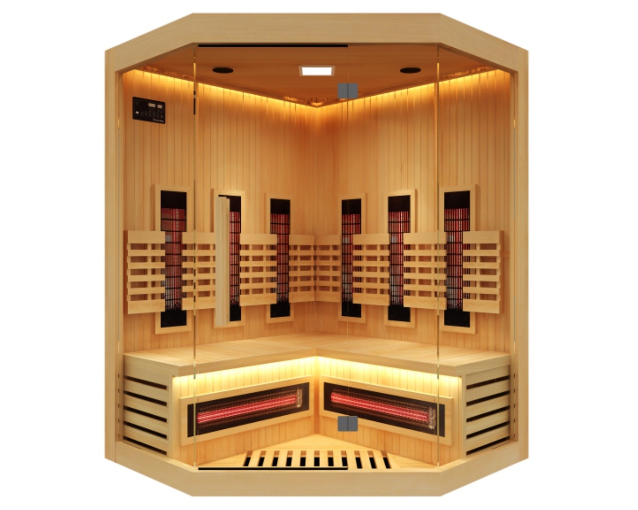 Sauna infrarouge d'angle 2 places France Sauna SENSE IR 2C