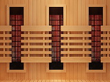 Sauna infrarouge 3 places France Sauna SENSE IR 3 - Autre vue