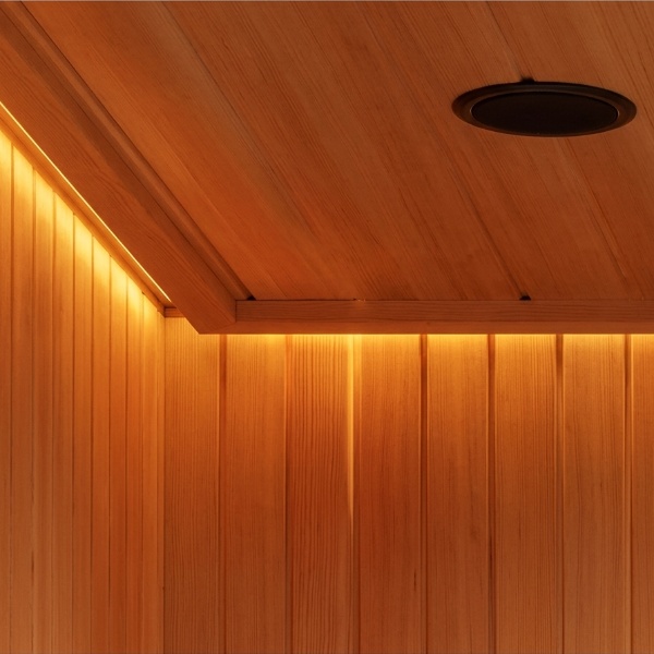 Chromothérapie LED, audio stéréo et ioniseur : expérience sensoriels complète