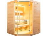Sauna d'angle traditionnel vapeur SENSE 3 places France Sauna - Autre vue