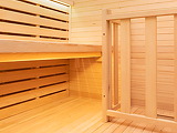Sauna d'angle traditionnel vapeur SENSE 3 places France Sauna - Autre vue
