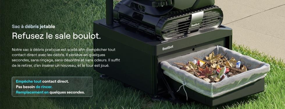 Station AstroRinse™ et bac 22 litres : l'entretien du filtre automatisé