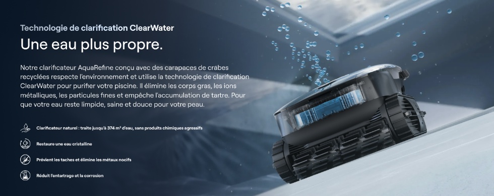 Clarification ClearWater™ et AquaRefine : une eau propre sans chimie agressive