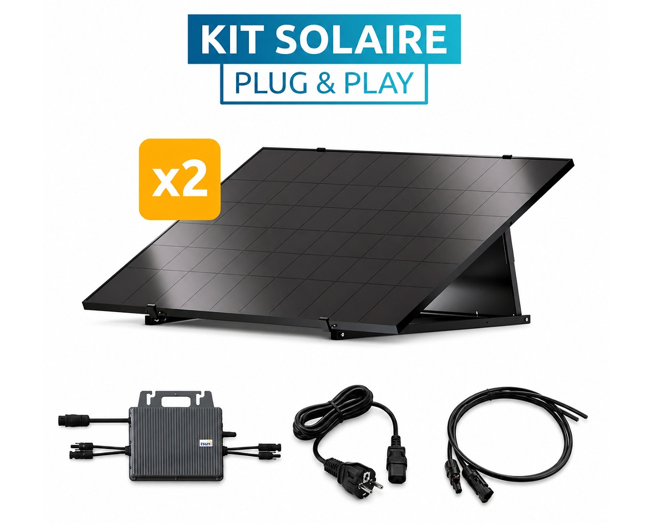 Kit solaire Poolex Plug & Play 900 Wc photovoltaique pour chauffage piscine