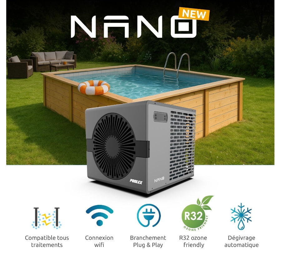 Le kit Poolex NANO 2026 5 kW comprend :