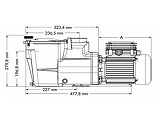 Pompe piscine Hayward SUPER PUMP M 2P 1,5cv Mono SP2616XW221E2 - Autre vue