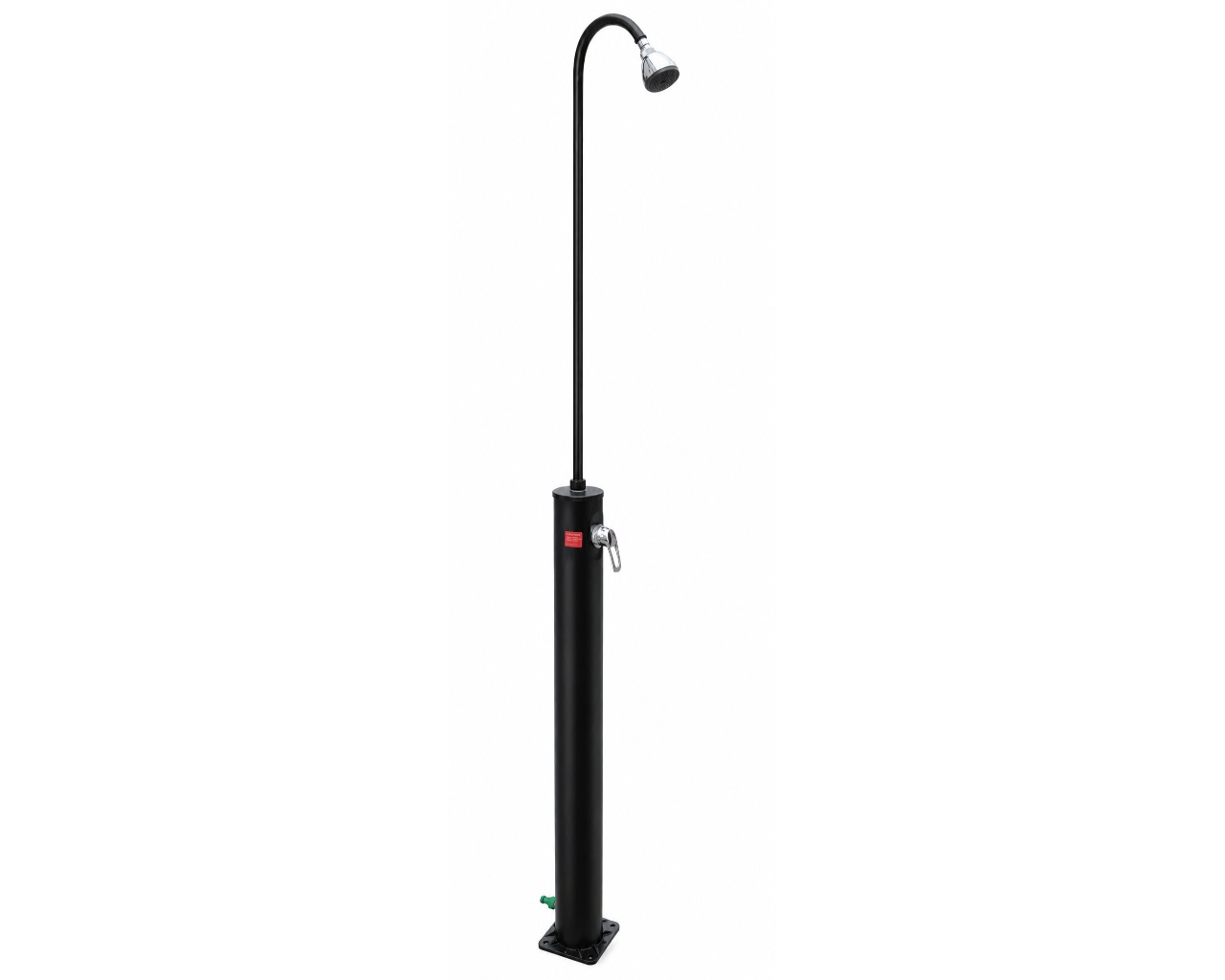 Douche piscine solaire Aqualux 10 L noire H 214 cm avec mitigeur