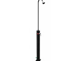 Douche piscine solaire Aqualux 10 L noire H 214 cm avec mitigeur