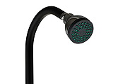 Douche piscine solaire Aqualux 10 L noire H 214 cm avec mitigeur - Autre vue