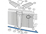 Profil inferieur bleu TOI PCA 108,5 cm pour piscine ronde 350 x 120cm - Autre vue