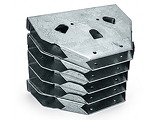 Lot de 10 plaques superieures de colonne TOI T2 pour piscine hors-sol acier - Autre vue