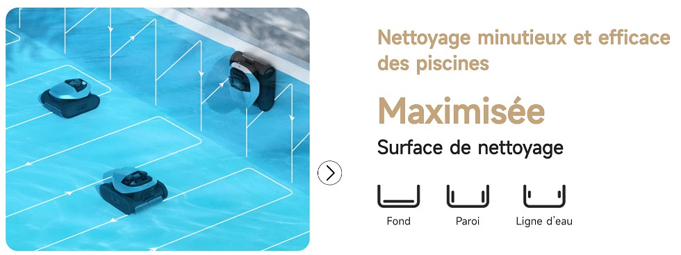 Technologie PoolSense et navigation autonome du robot piscine Dreame Z1